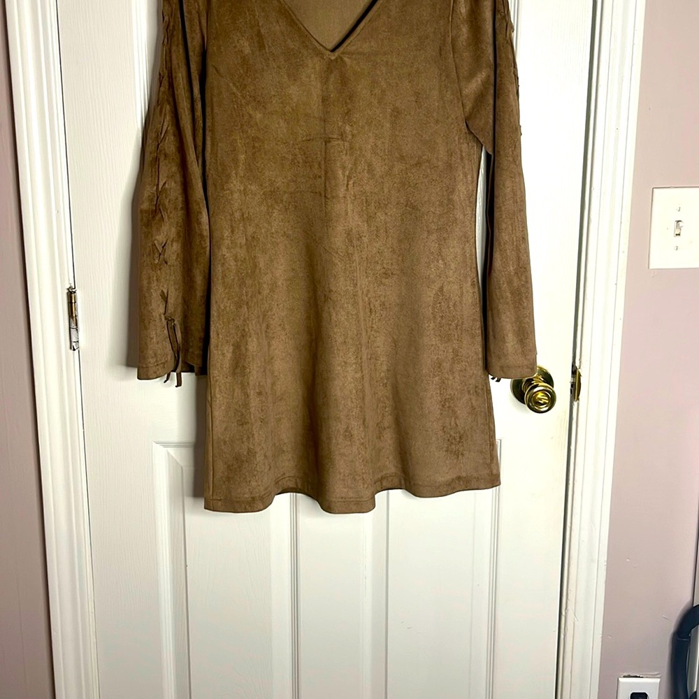 Union on Angels Faux Suede Dress